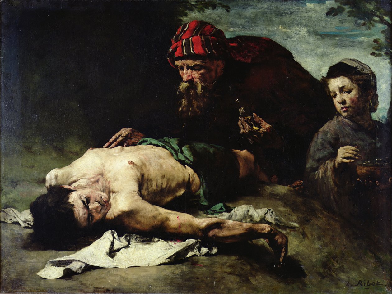 The Good Samaritan by Auguste Theodule Ribot