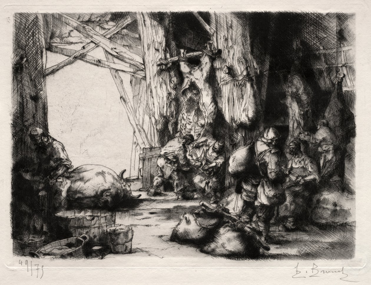 The Military Butchery by Auguste Brouet