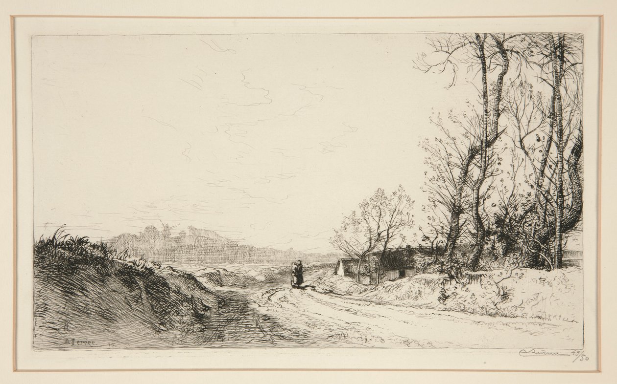 Last Leaves (Vendee) by Auguste Lepere
