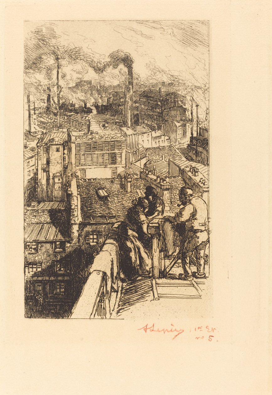 Gobelins Quarter by Auguste Lepere