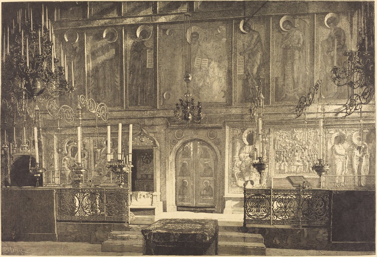 The Iconostasis of the Cathedral of the Assumption by Auguste Lepere