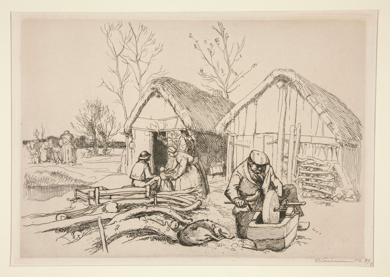 The Woodcutter by Auguste Lepere