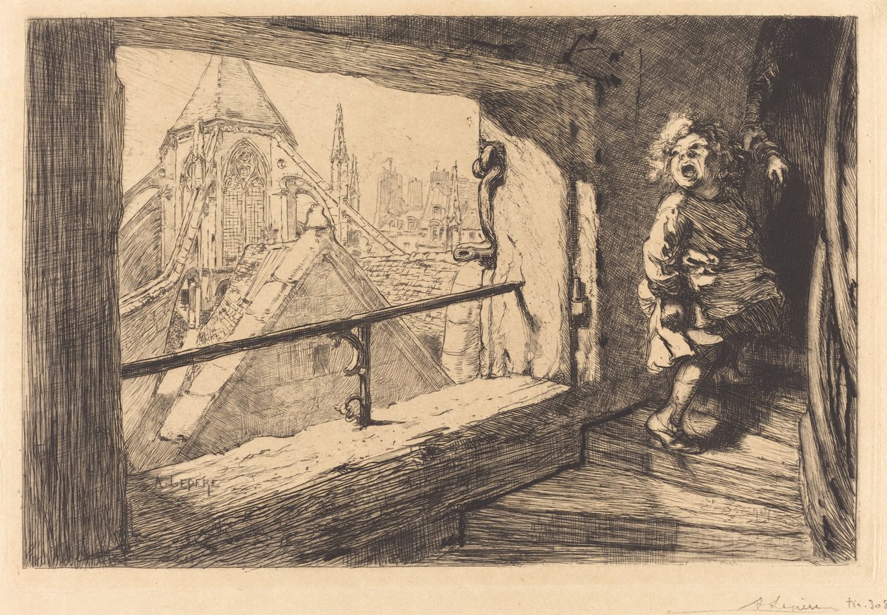 The Roofs of Saint-Severin by Auguste Lepere