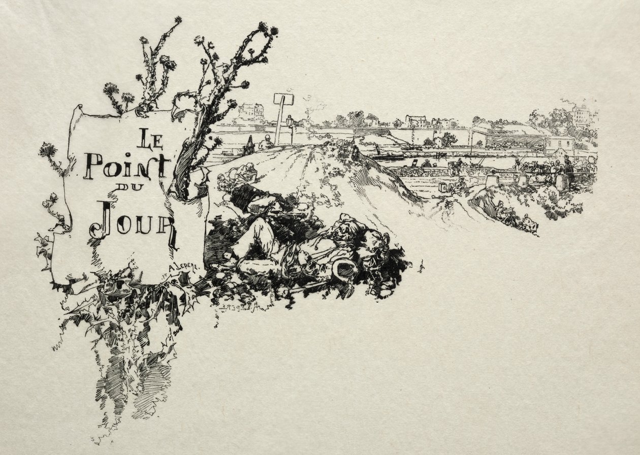 The Break of Day by Auguste Louis Lepère