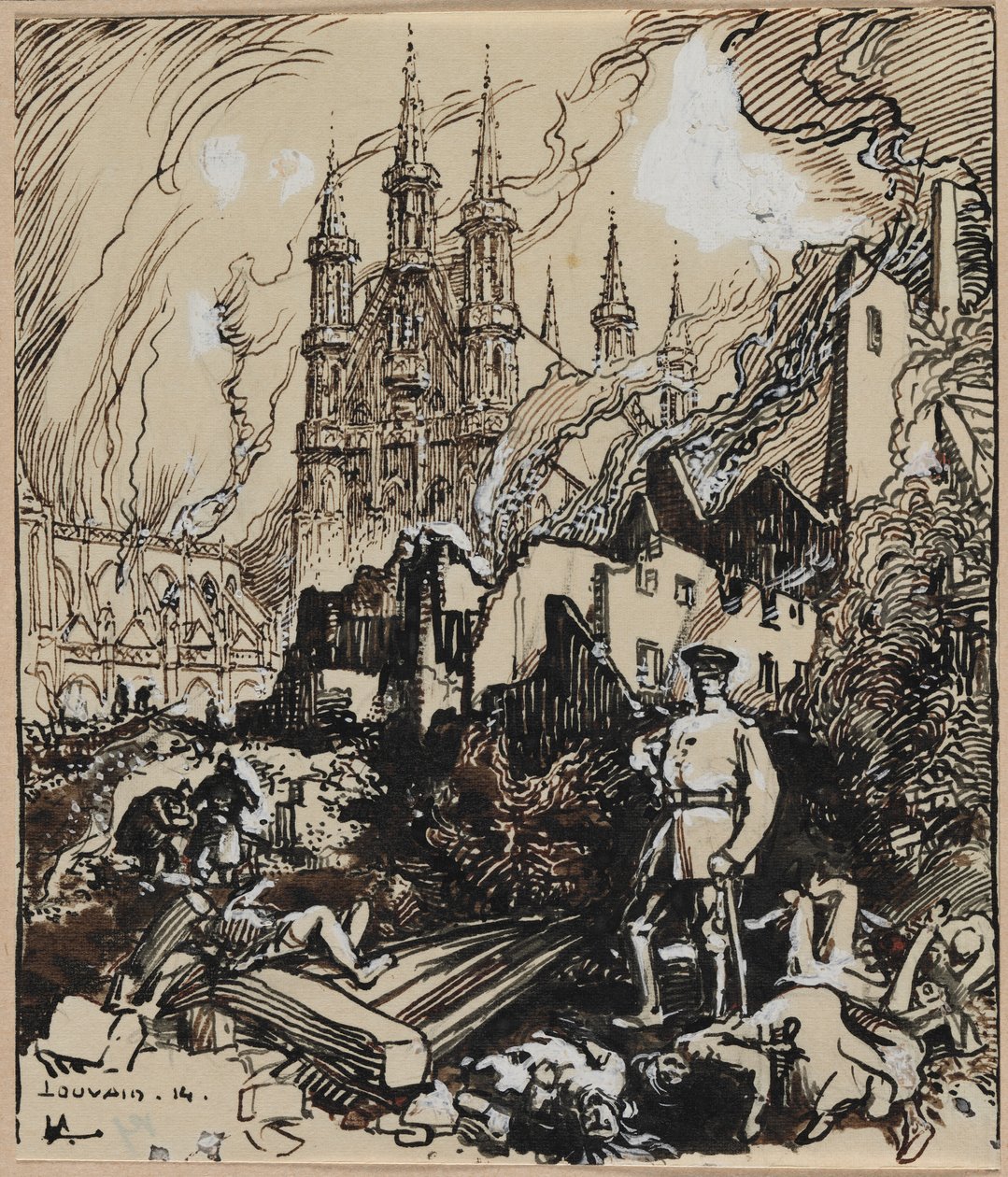 Louvain by Auguste Louis Lepère