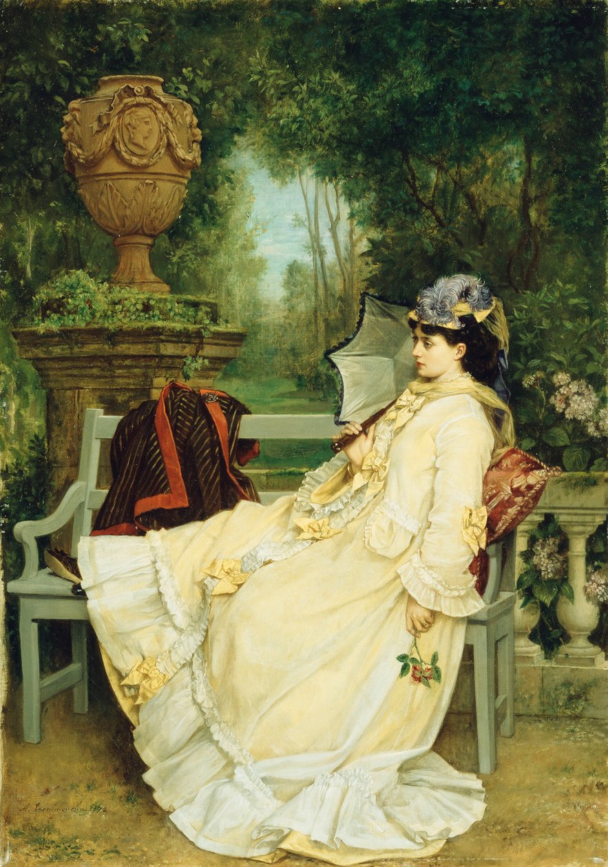 In the Garden by Auguste Toulmouche