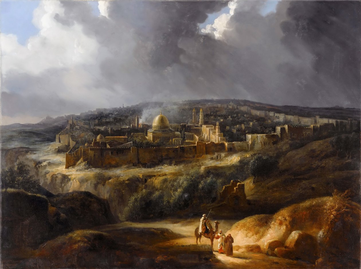 Jerusalem Seen from Mount Josaphat by Auguste de Forbin