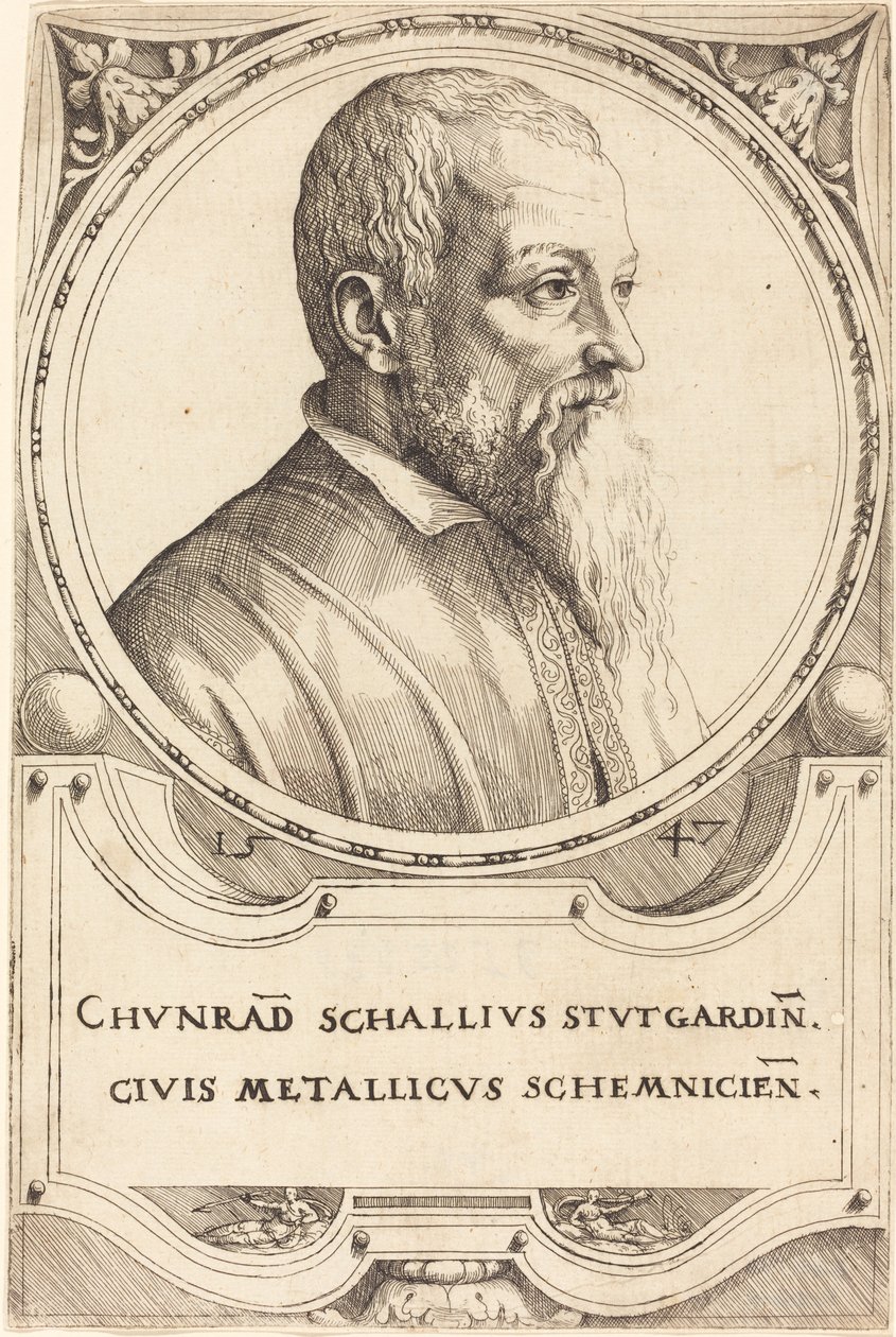 Conrad Schall by Augustin Hirschvogel