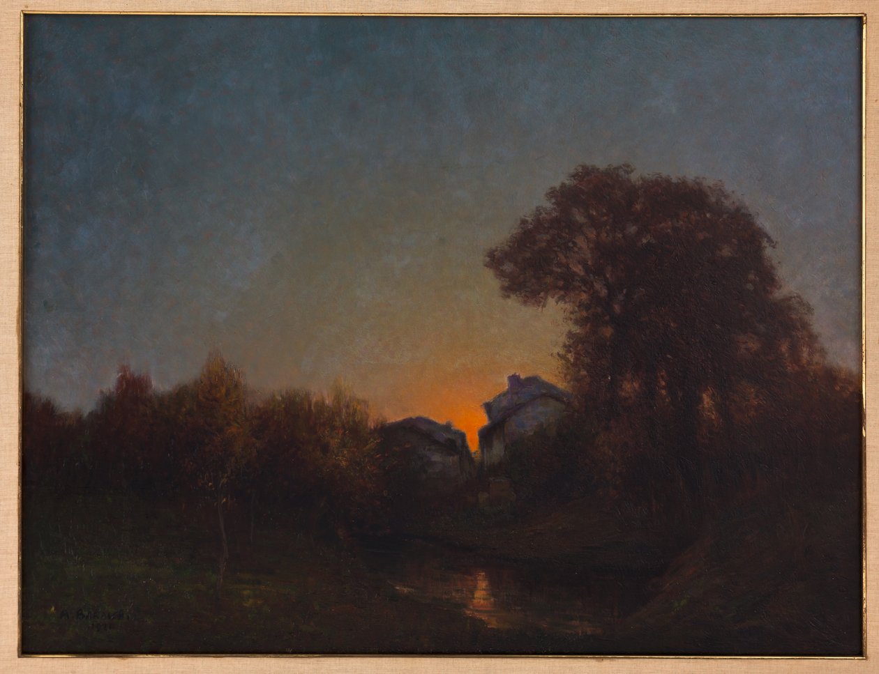 Landscape at Sunset by Augusto Baracchi