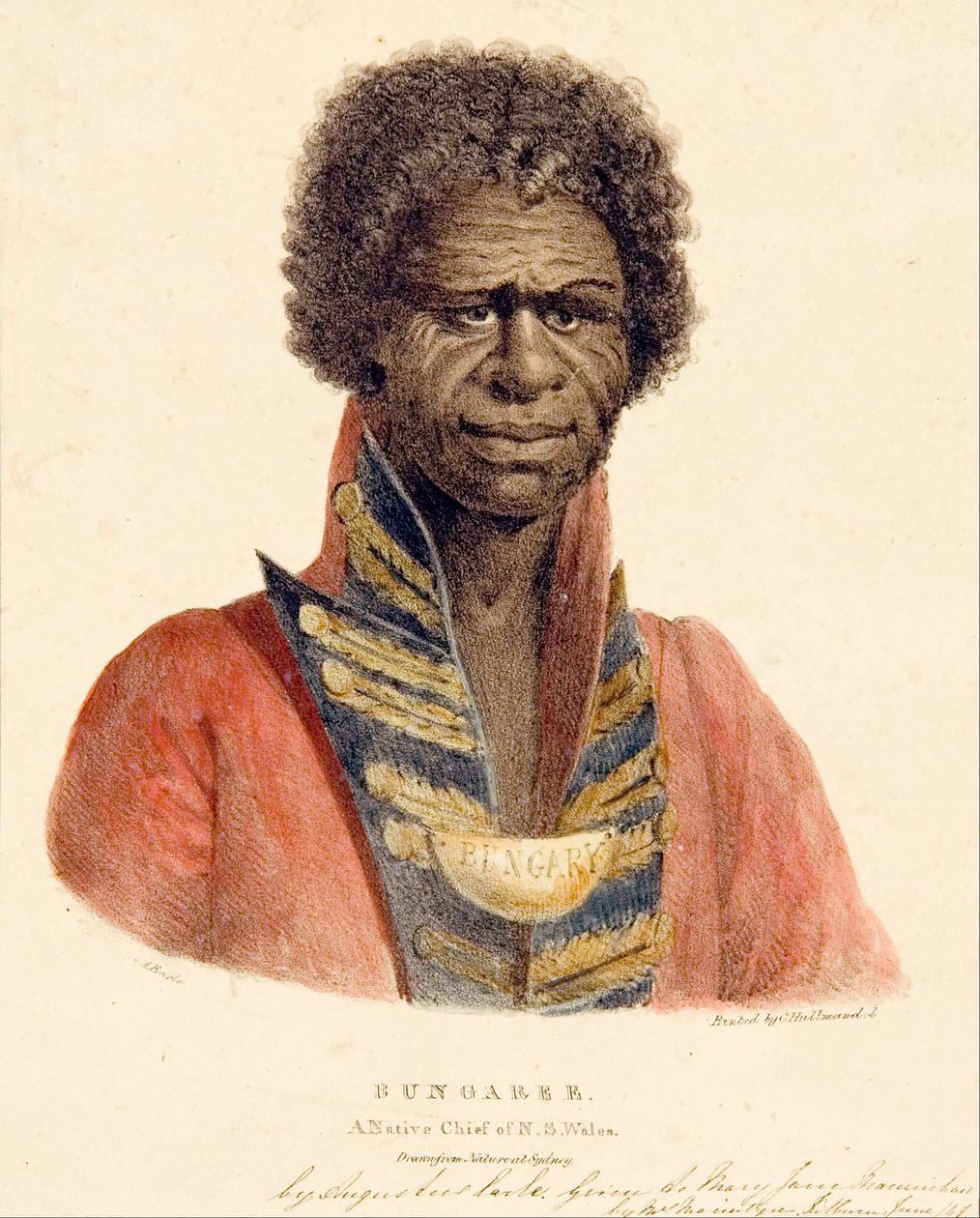 Bungaree A Native Chief of N.S. Wales by Augustus Earle