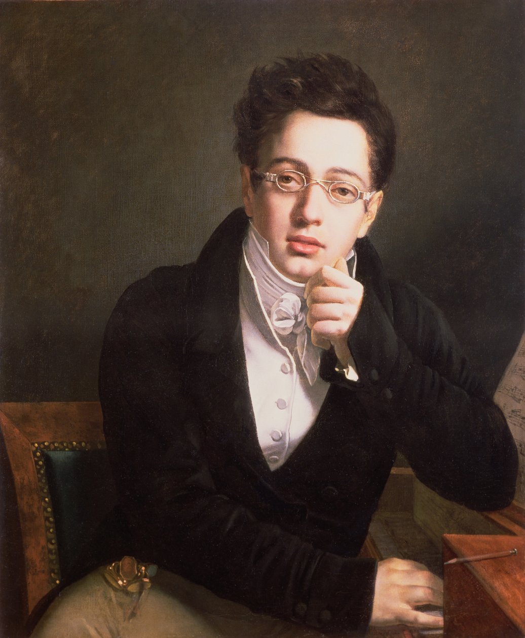 Portrait of Franz Schubert, aged 17, c.1814 by Austrian School