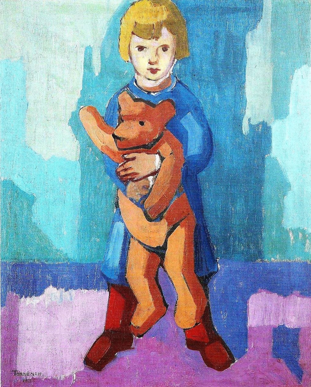 Algot with Teddybear by Axel Törneman