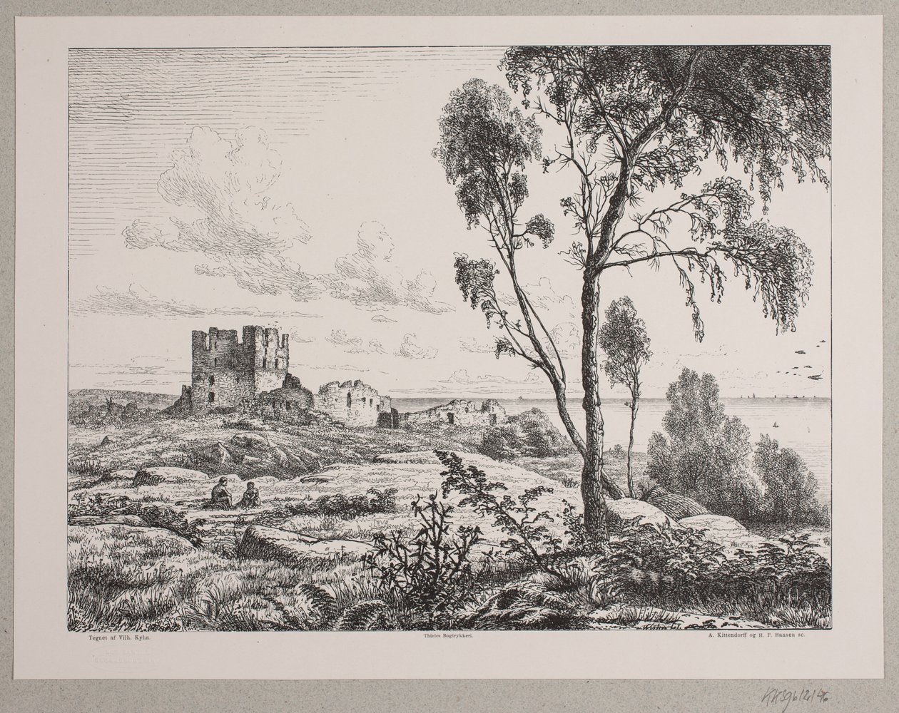 View at Hammershus by Axel Theodor Kittendorff