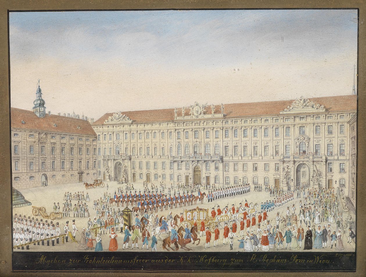 Departure for the Corpus Christi Procession from the Imperial Hofburg to St. Stephen
