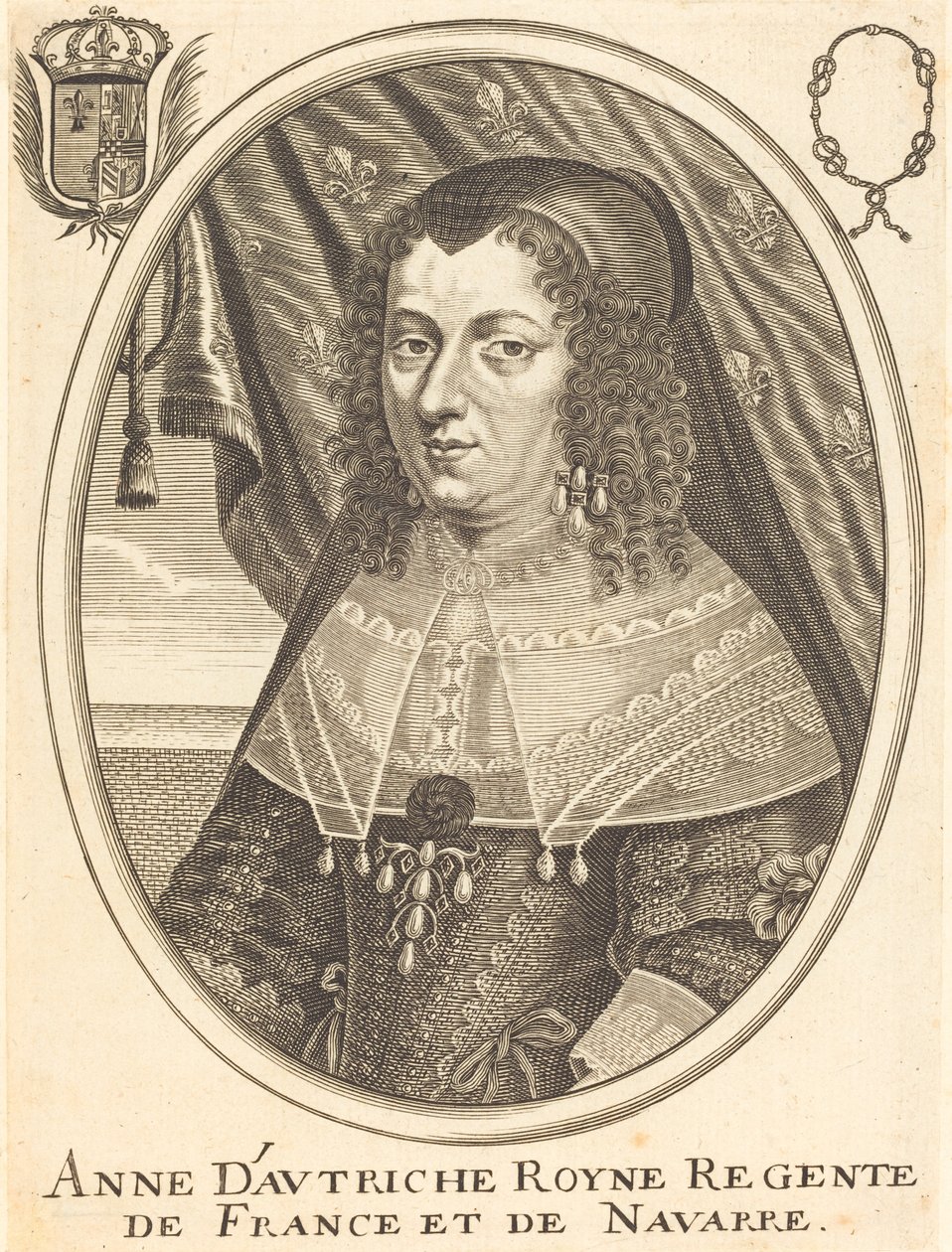 Anne of Austria by Balthasar Moncornet