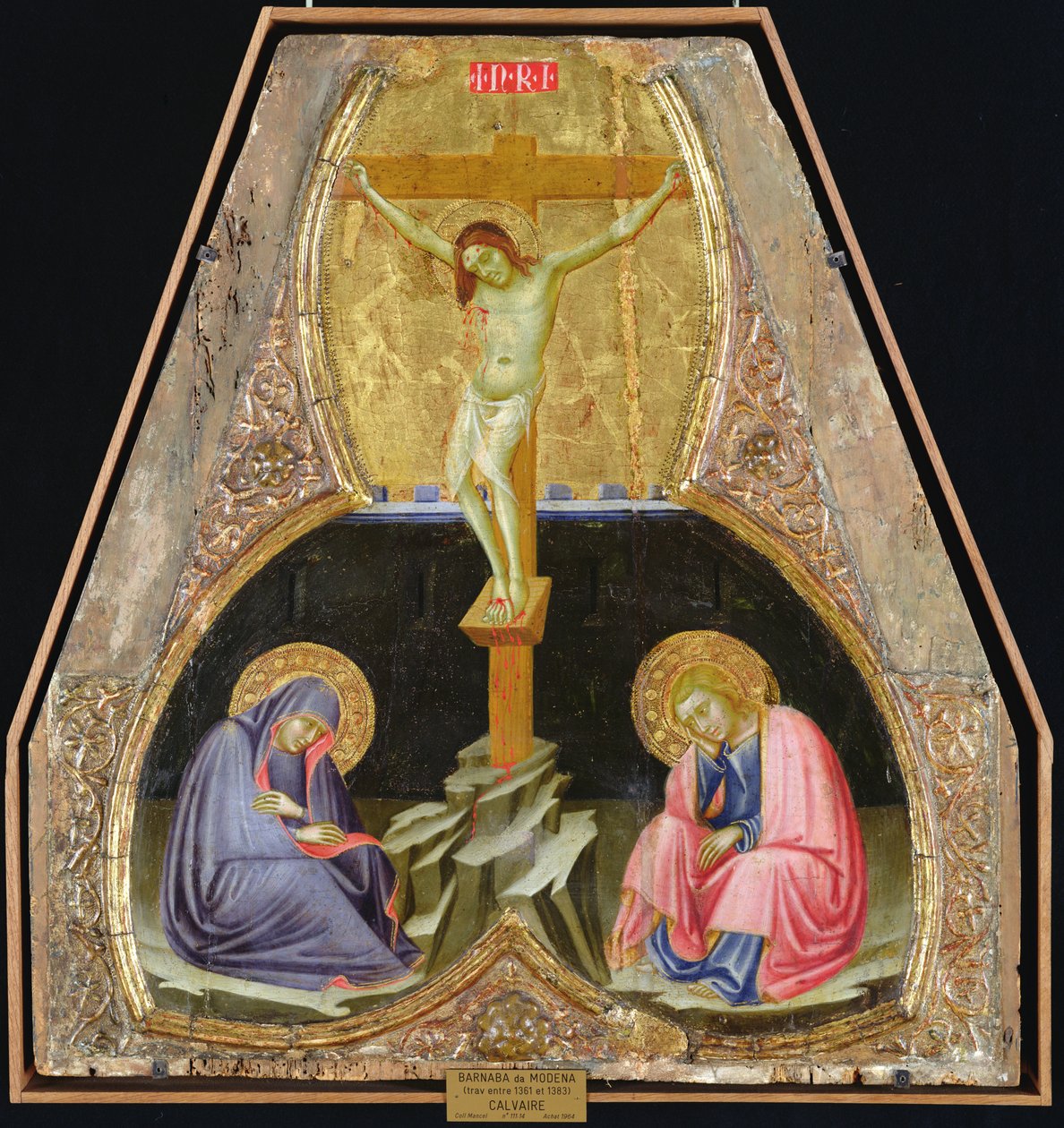Crucifixion with the Virgin and St. John the Baptist by Barnaba da Modena