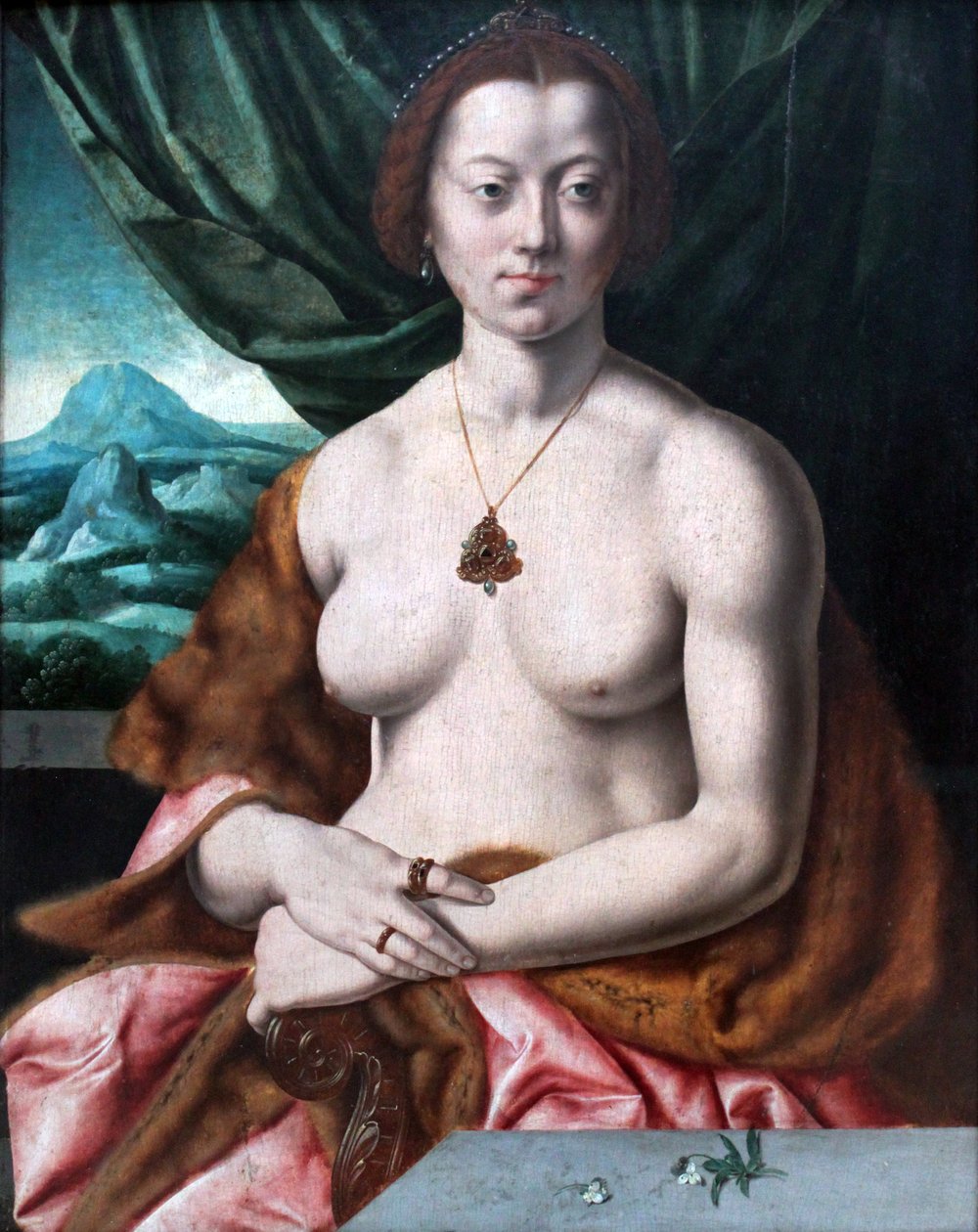 Female Nude Portrait by Barthel Bruyn the Elder