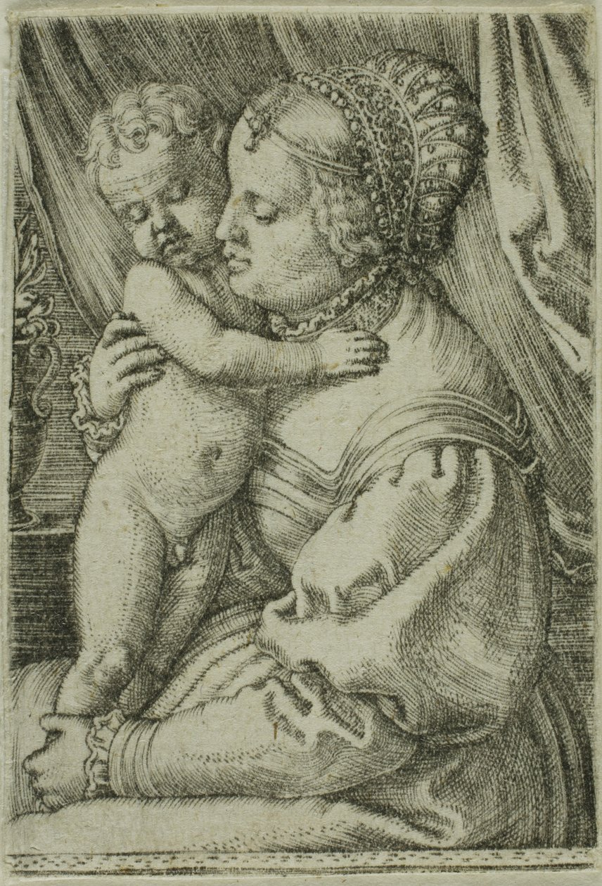 The Virgin with Child and Vase by Barthel Beham