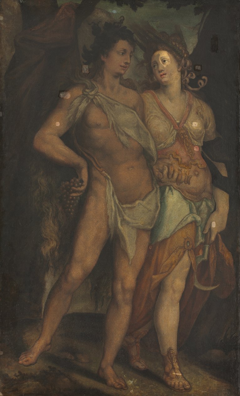 Ceres and Bacchus by Bartholomaeus Spranger