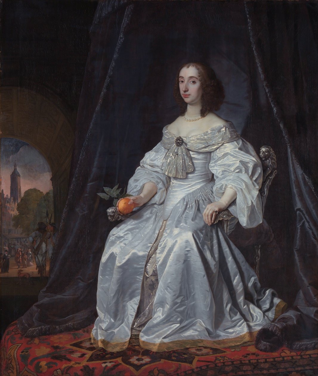 Portrait of Princess Royal Mary Stuart (1631–1660) by Bartholomeus van der Helst