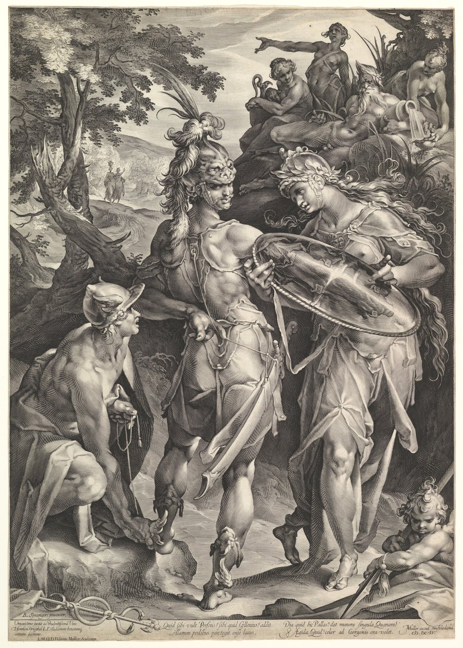 Minerva and Mercury Arming Perseus, 1604 by Bartholomeus Spranger