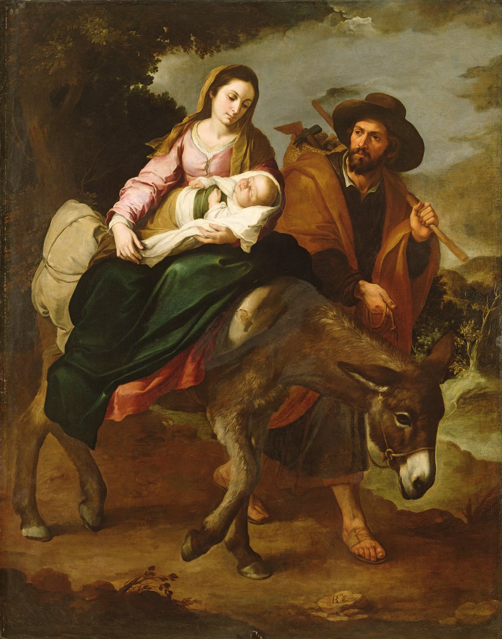 The Flight into Egypt by Bartolomé Esteban Murillo