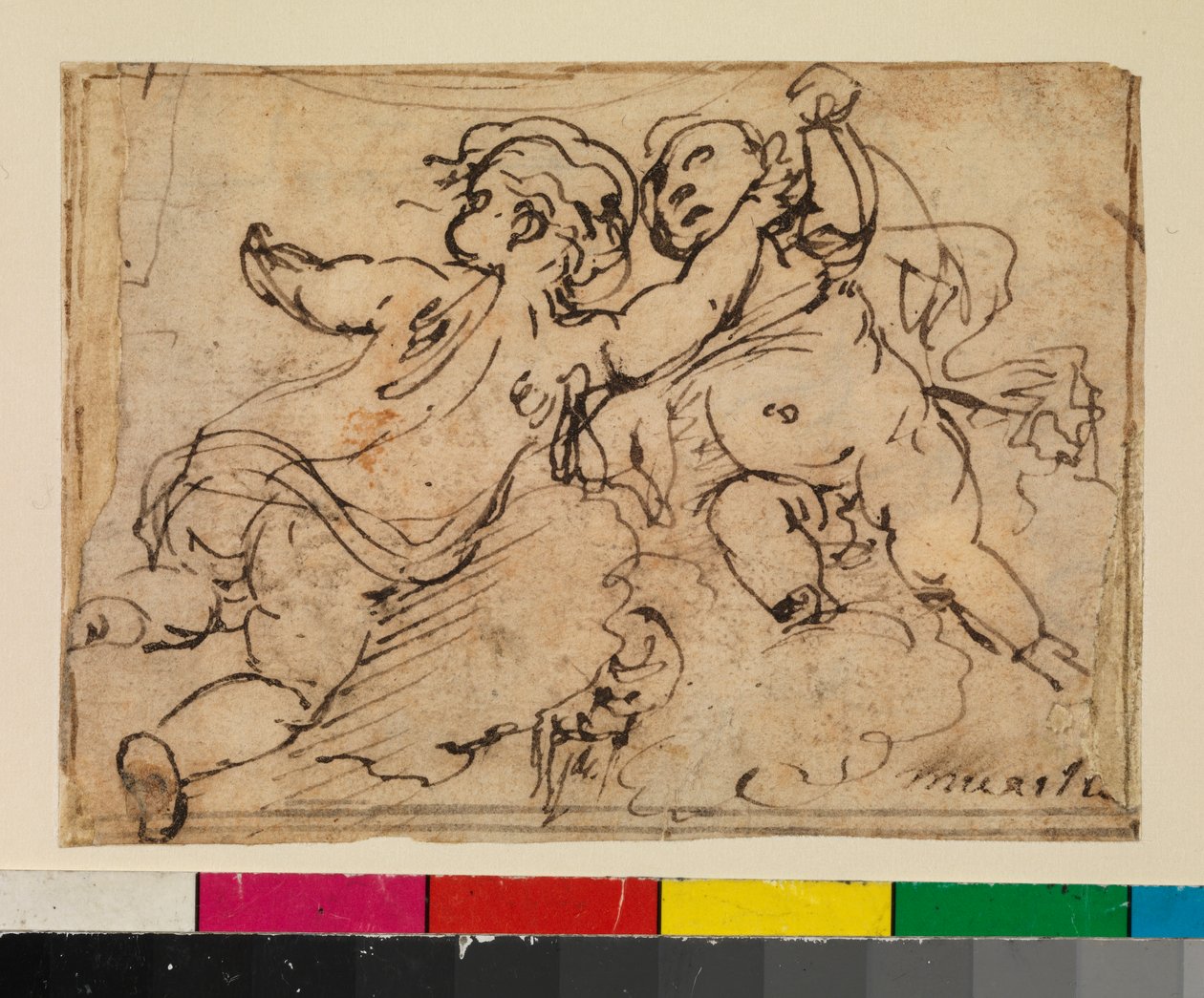 Two Putti on Clouds by Bartolomé Esteban Murillo
