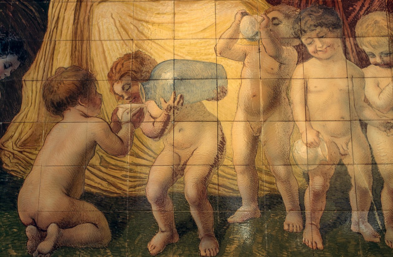 Putti Drinking Thermal Spring Water by Basilio Cascella