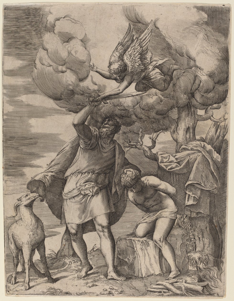 The Sacrifice of Abraham by Battista Franco