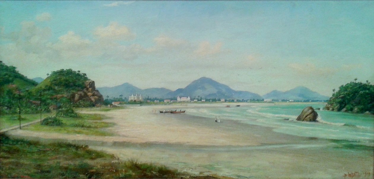 Boats in the Sand on a Beach by Benedito Calixto