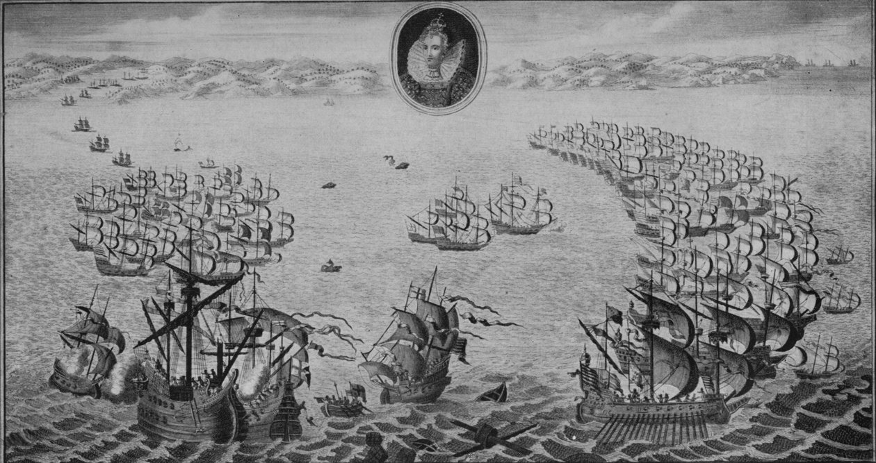 Defeat of the Spanish Armada by Benjamin Cole