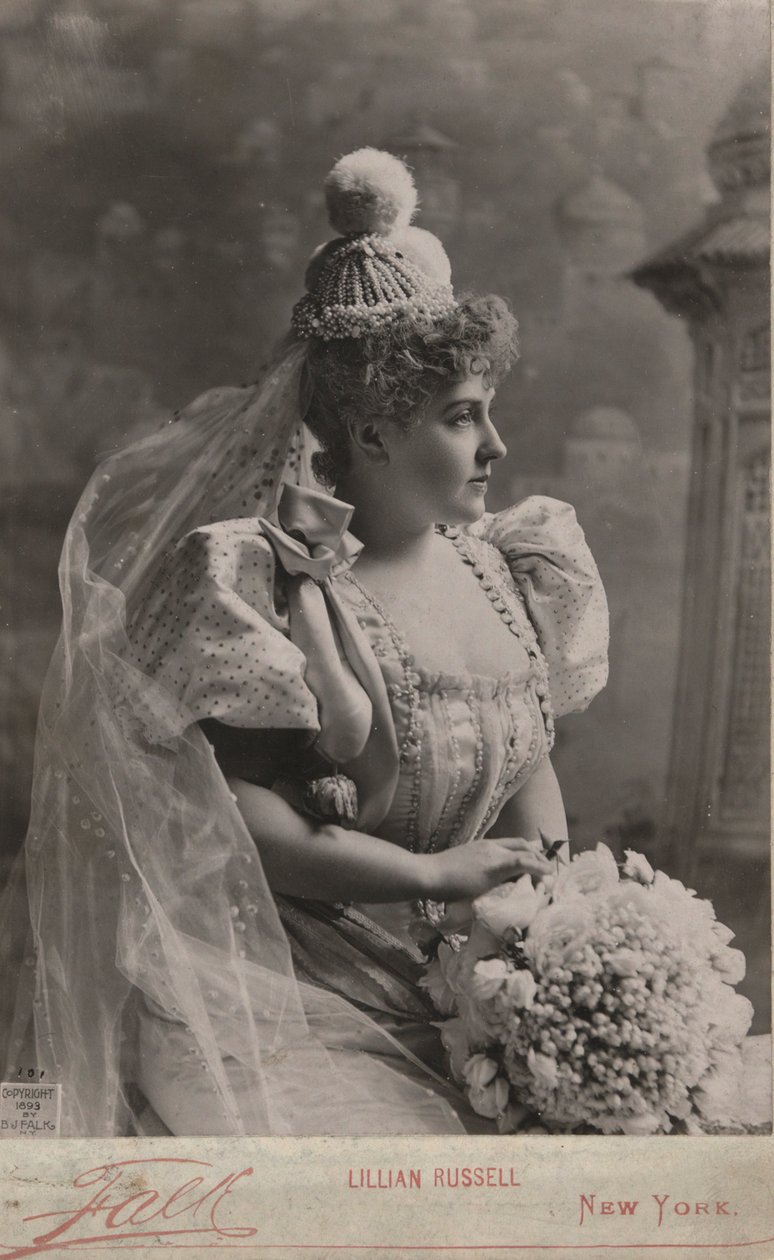 Portrait of Lillian Russell by Benjamin J. Falk