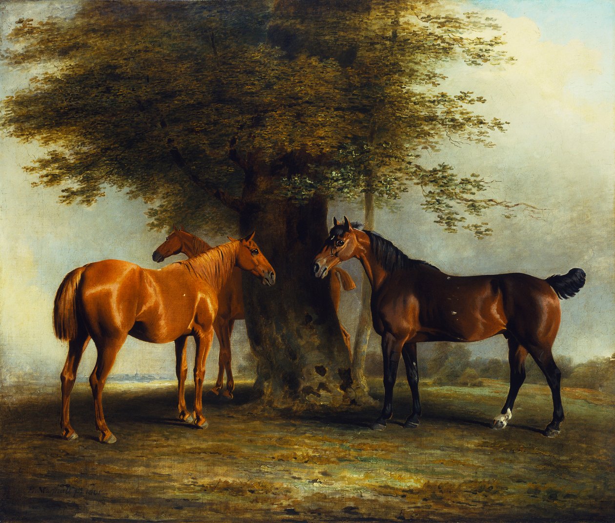 Hunters at Grass, 1801 by Benjamin Marshall