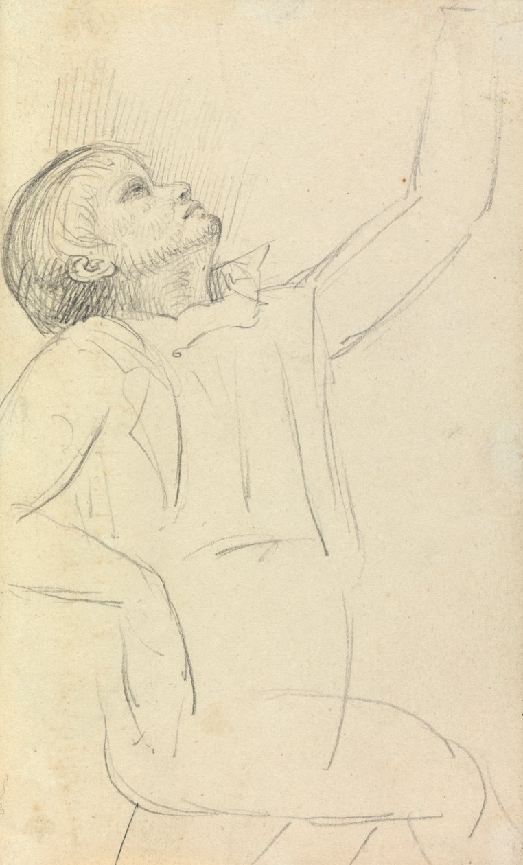 Study of a Seated Man by Benjamin Robert Haydon