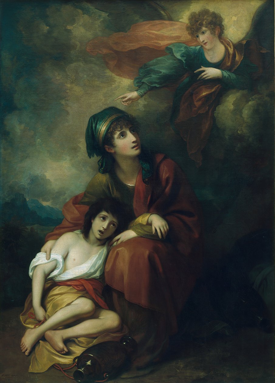 Hagar and Ishmael by Benjamin West