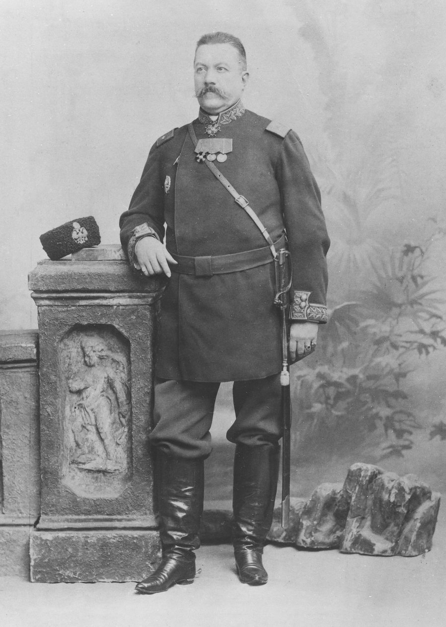 Portrait of General E. Alex de Pogojeff by Benque Studio