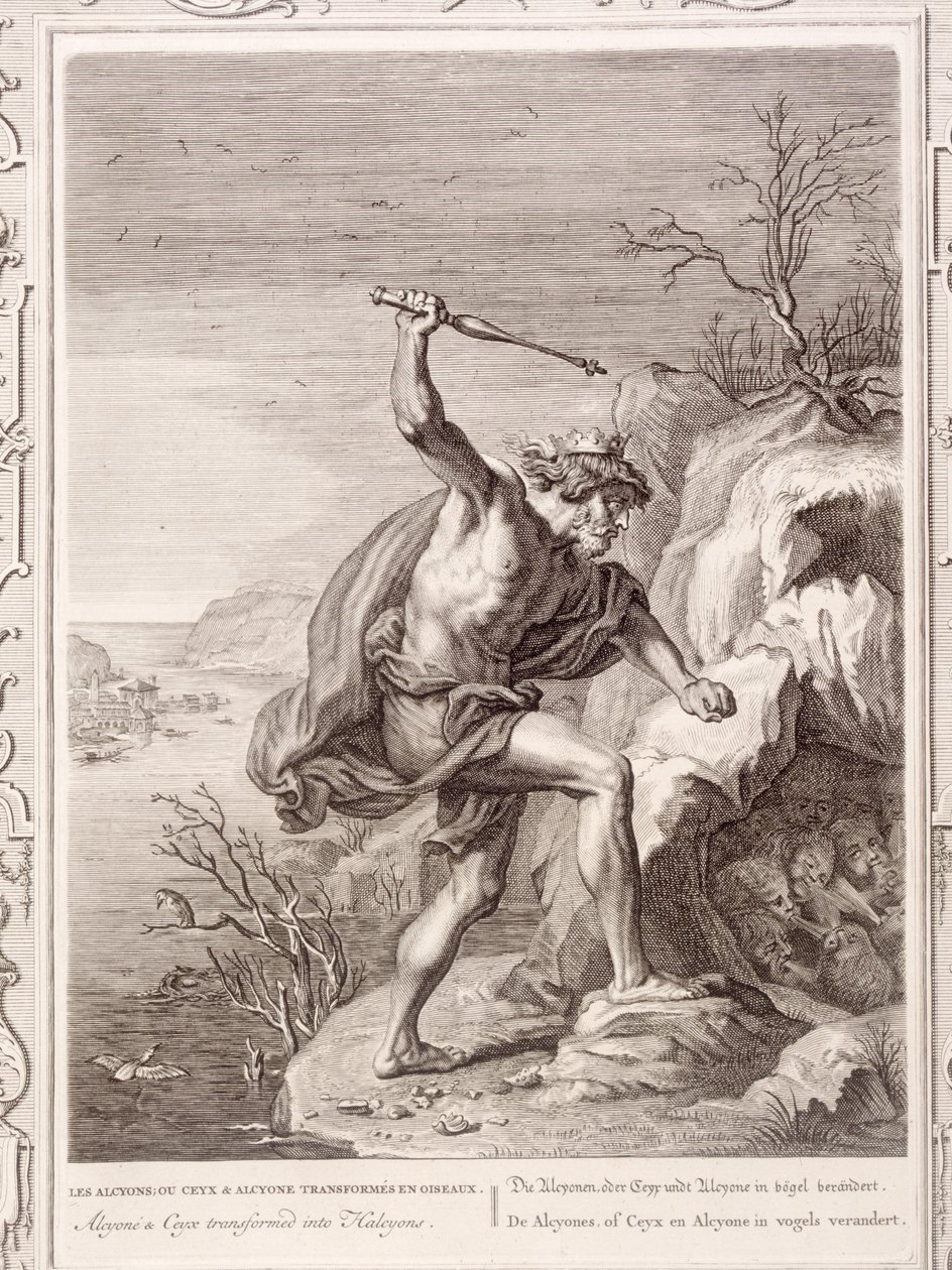Alcyone and Ceux Transformed into Birds by Bernard Picart