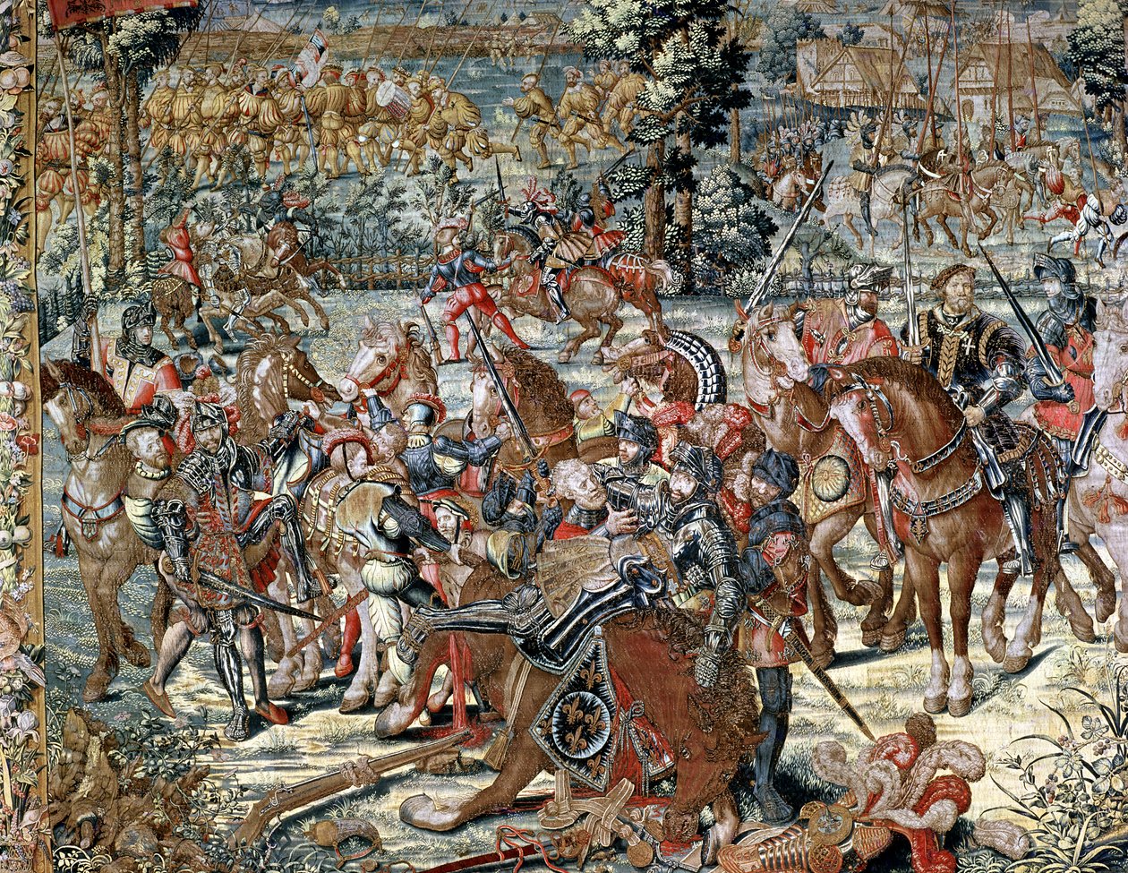 The Battle of Pavia. The Capture of Francois I, 24th February 1525 by Bernard van Orley