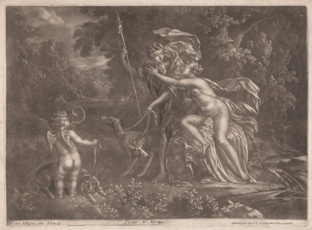 Venus and Adonis by Bernard Lens