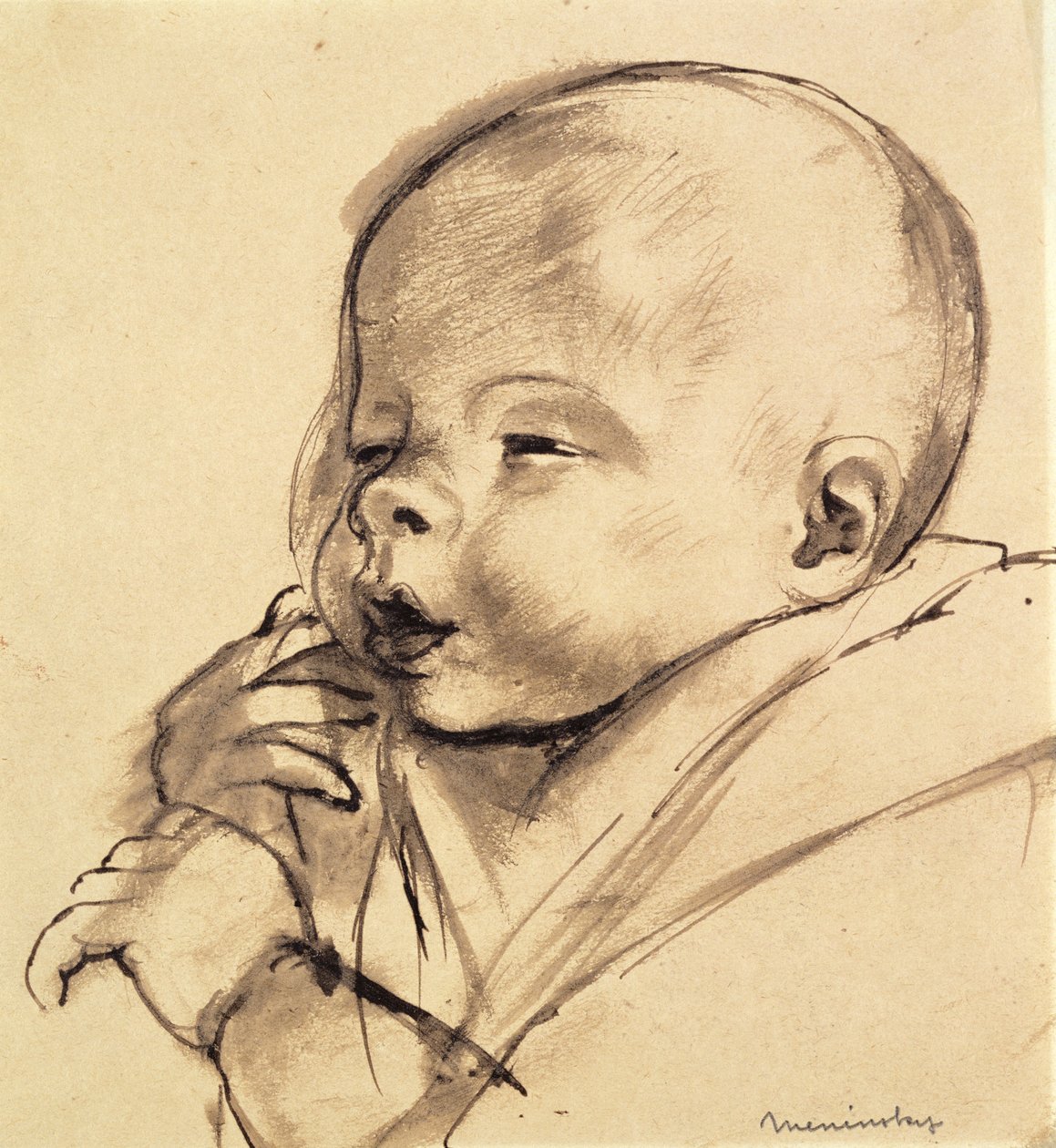 A Baby by Bernard Meninsky