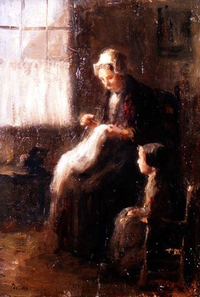 A Lesson from Mother by Bernard de Hoog