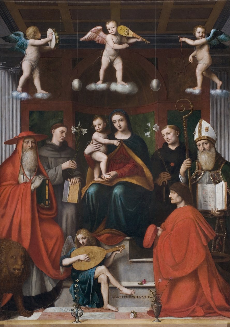 Holy Conversation, Pala Raimondi by Bernardino Luini