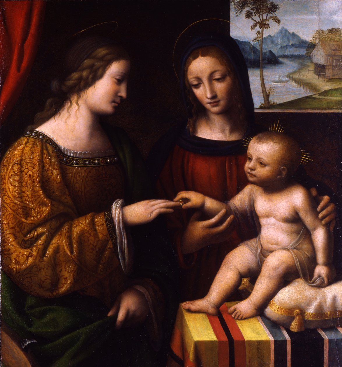 The Mystical Marriage of Saint Catherine by Bernardino Luini