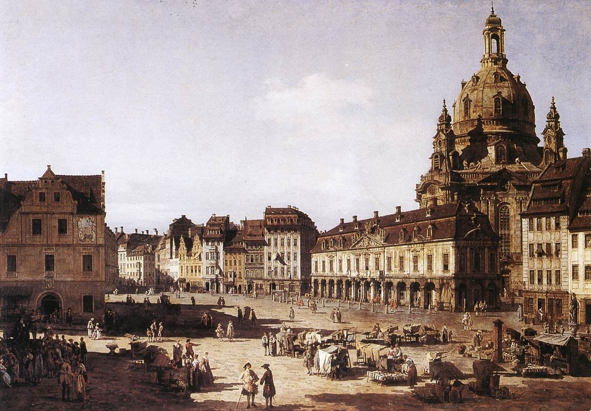 New Market Square in Dresden by Bernardo Bellotto