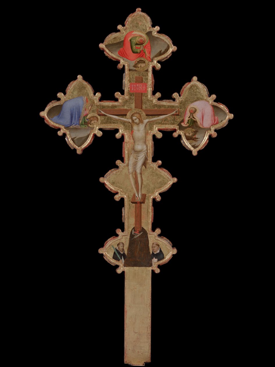 Portable, Double Sided Cross (verso) by Bernardo Daddi