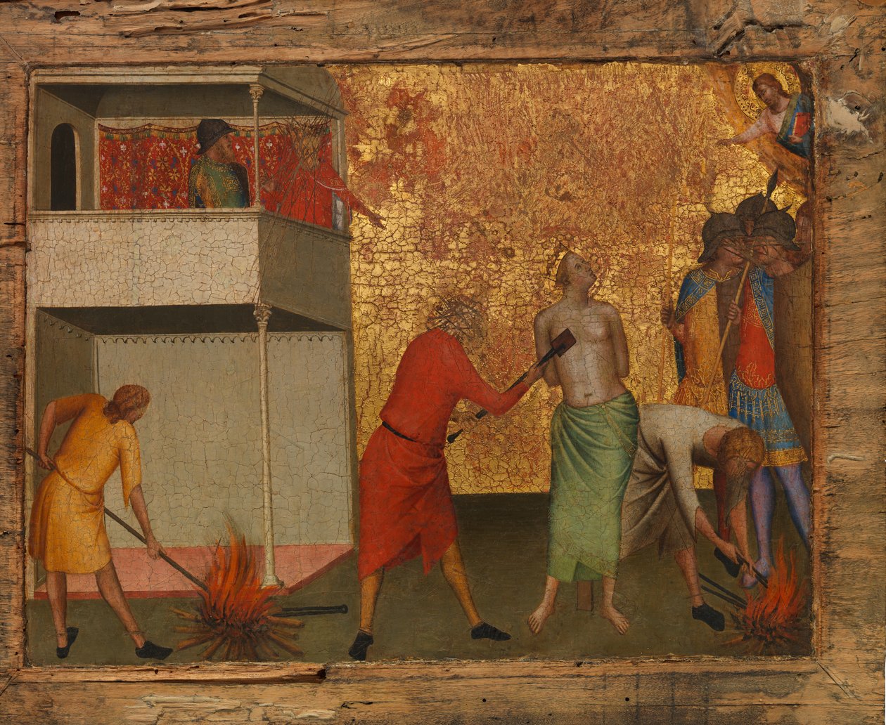Saint Reparata Tortured with Red-Hot Irons by Bernardo Daddi