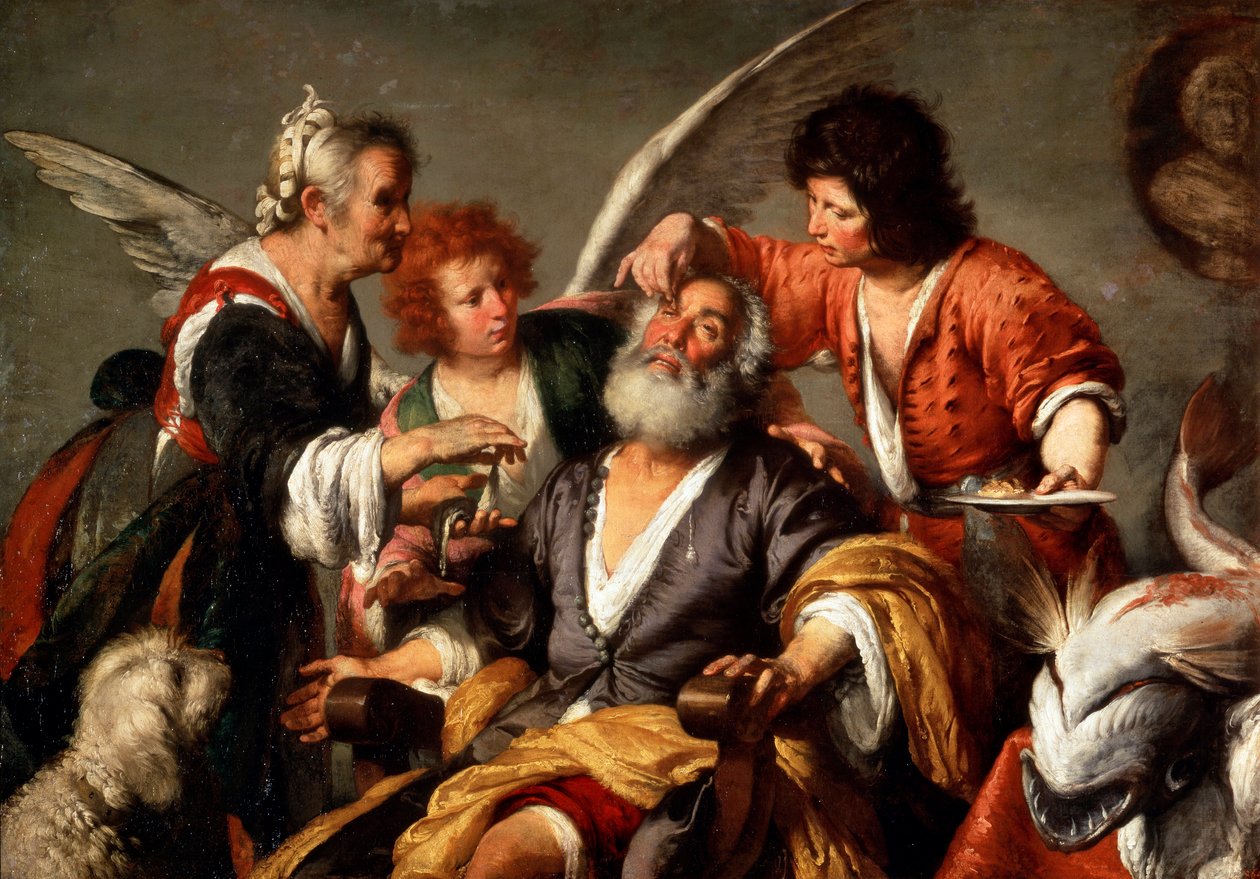 The Healing of Tobit by Bernardo Strozzi