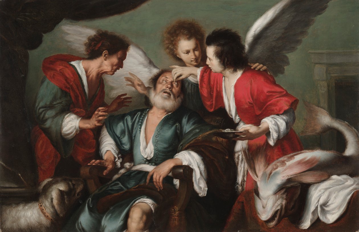 The Healing of Tobit, c. 1625 by Bernardo Strozzi