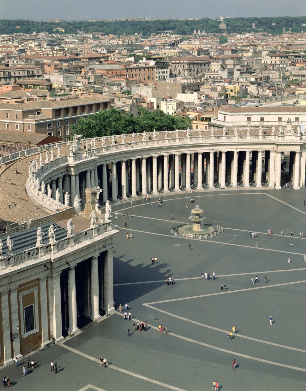 View of the Piazza, Designed by Gian Lorenzo Bernini by Bernini Algardi A. and Bitonto