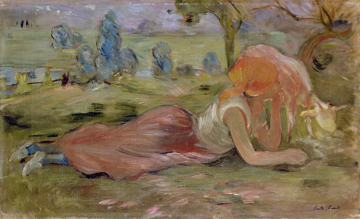 The Goatherd by Berthe Morisot